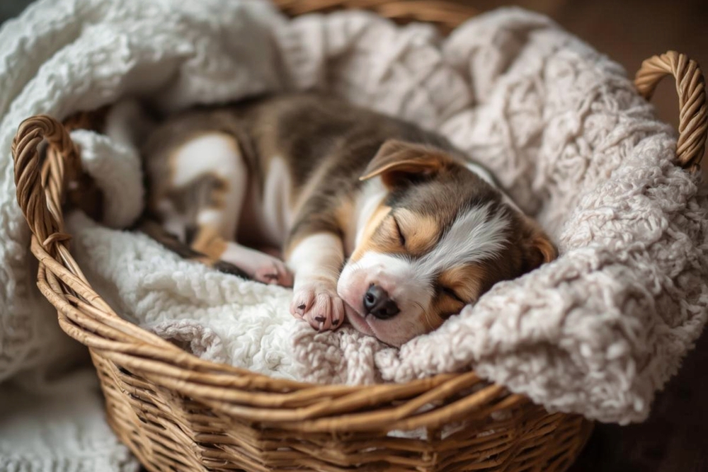 Ausreichend Schlaf und Ruhephasen sind wichtig für deinen Welpen