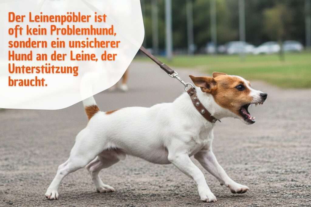 Der Leinenpöbler ist oft kein Problemhund, sondern ein unsicherer Hund an der Leine, der Unterstützung braucht.