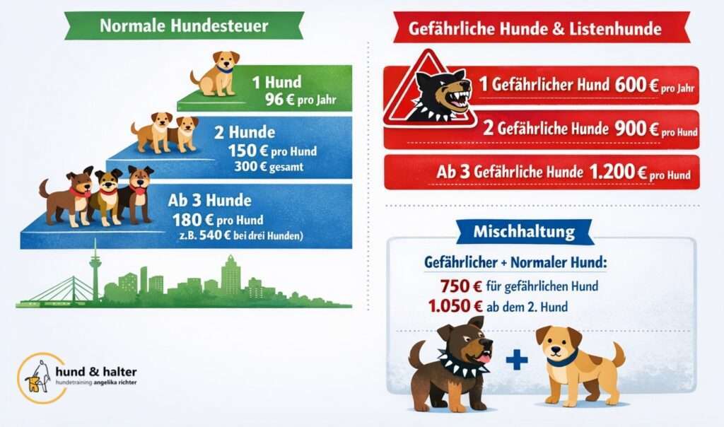 Hundesteuer in Düsseldorf Infografik